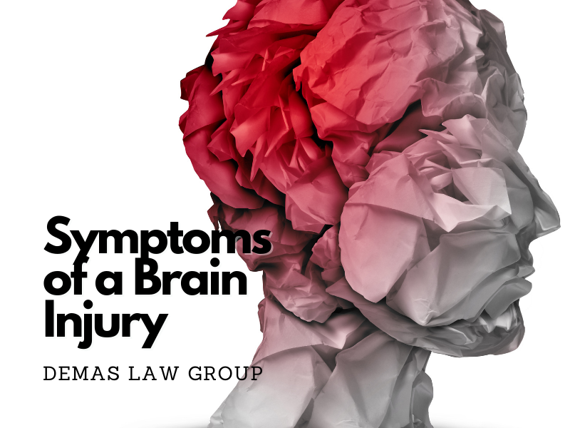 symptoms of a brain injury