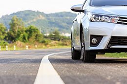 Car on the road
