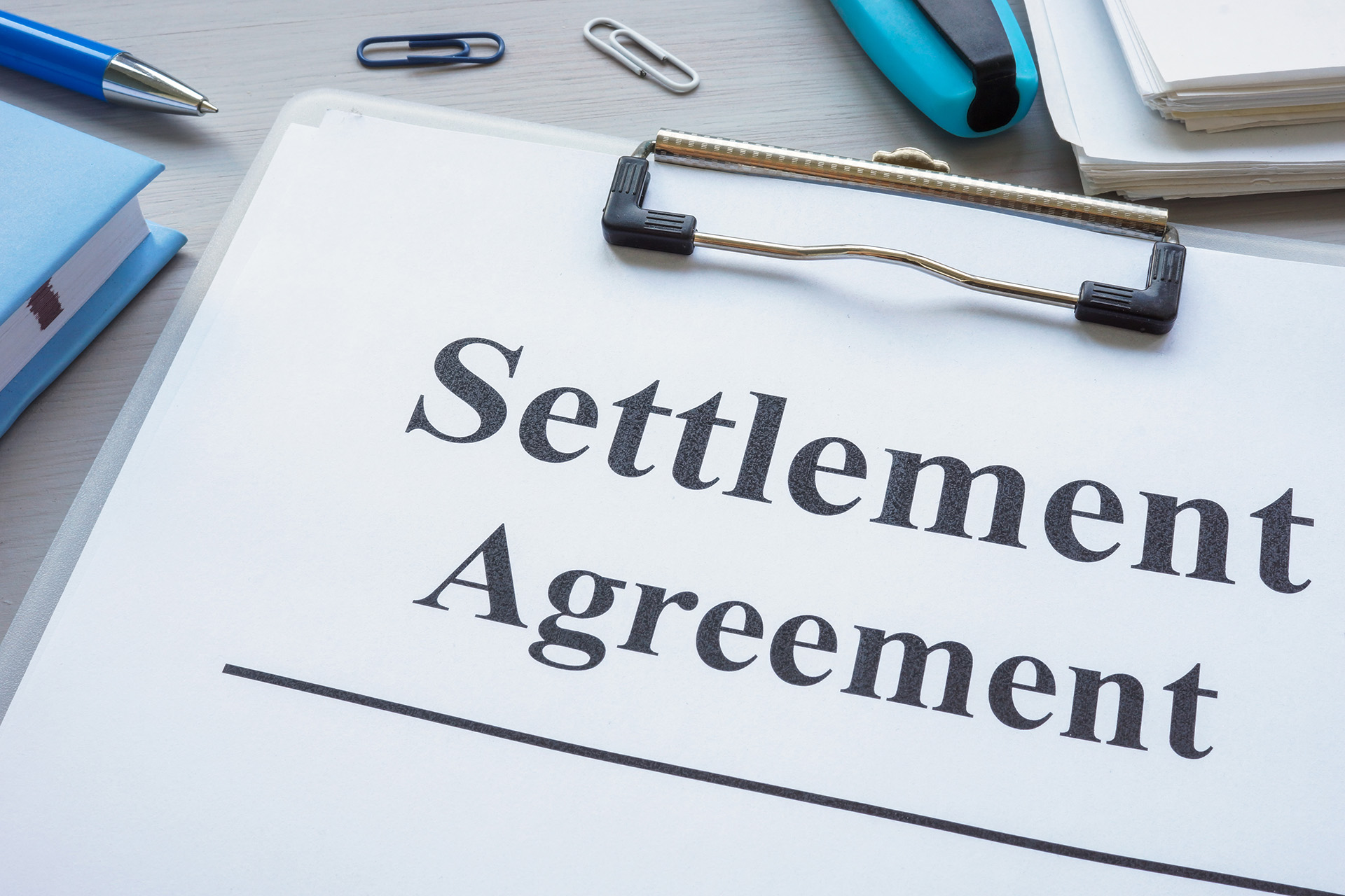 Settlement Aggreement AdobeStock 893490352